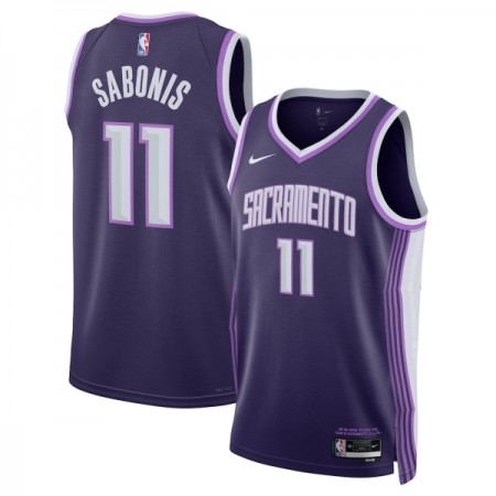 Dres Sacramento Kings Domantas Sabonis Nike 2025-26 City Edition Ljubičasta Swingman